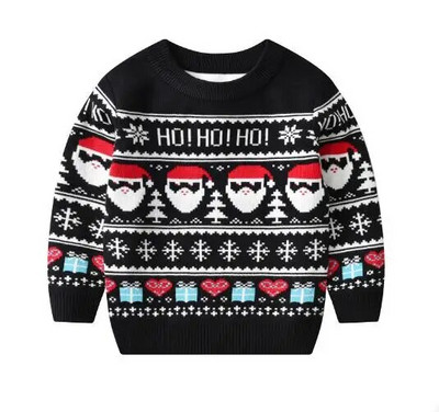 Ziemassvētku zēnu meiteņu džemperis rudens ziemas džemperis džemperis trikotāžas džemperis Ziemassvētku brieži aļņi bērnu džemperi trikotāžas topi