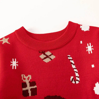 2023 New Arrival Cartoon Πουλόβερ Άγιος Βασίλης για αγόρια και κορίτσια Φθινοπωρινό χειμερινό πλεκτό μωρό πουλόβερ παιδικά ρούχα