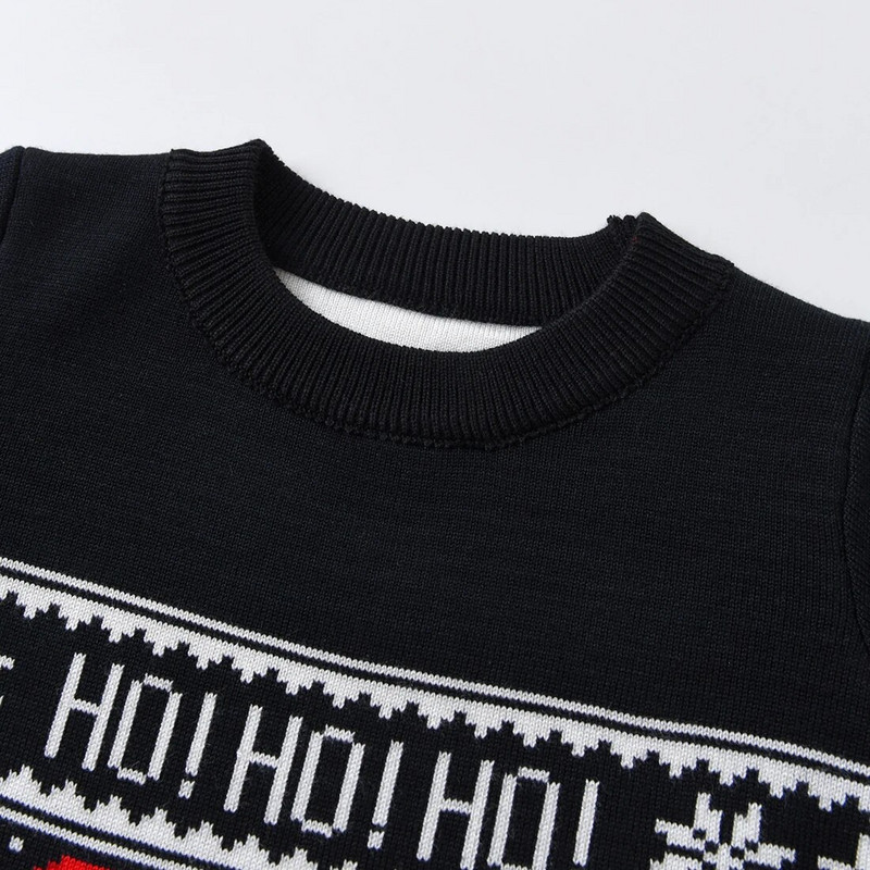 Rudens žiemos vaikiškas megztinis berniukui mergaitei megztas megztinis ilgomis rankovėmis šiltas animacinis filmas kūdikių kalėdiniai drabužėliai