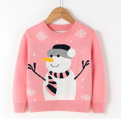 Rudens bērnu multfilma Ziemassvētki Mazuļi Meitenes Zēni Džemperis Apģērbs Trikotāža Pulovers Trikotāžas Džemperis Bērnu Ballīte Ikdienas Džemperi