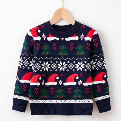 Rudens bērnu multfilma Ziemassvētki Mazuļi Meitenes Zēni Džemperis Apģērbs Trikotāža Pulovers Trikotāžas Džemperis Bērnu Ballīte Ikdienas Džemperi