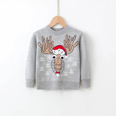 Rudens bērnu multfilma Ziemassvētki Mazuļi Meitenes Zēni Džemperis Apģērbs Trikotāža Pulovers Trikotāžas Džemperis Bērnu Ballīte Ikdienas Džemperi