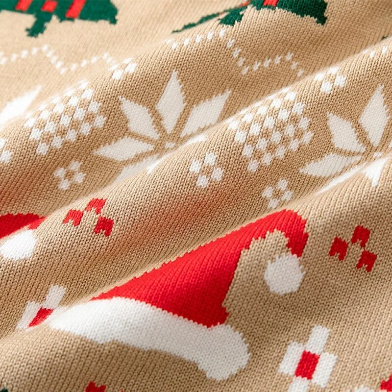 Moderns bērnu džemperis ar Ziemassvētku cepuri ideāli piemērots rudenim un ziemai