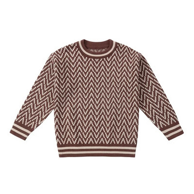 4 līdz 12 gadi bērni zēni meitenes ar ģeometrisku apdruku skujiņas džemperis bērnu tīņu bērnu modes rudens ziemas gadījuma trikotāžas džemperi