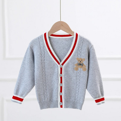 Bērnu apģērbi Rudens Ziemas Bērnu Trikotāžas Džemperi Zēniem Jaciņa Bieza Bērnu jaka Skolas Kokvilnas Mētelis Meiteņu Apģērbs