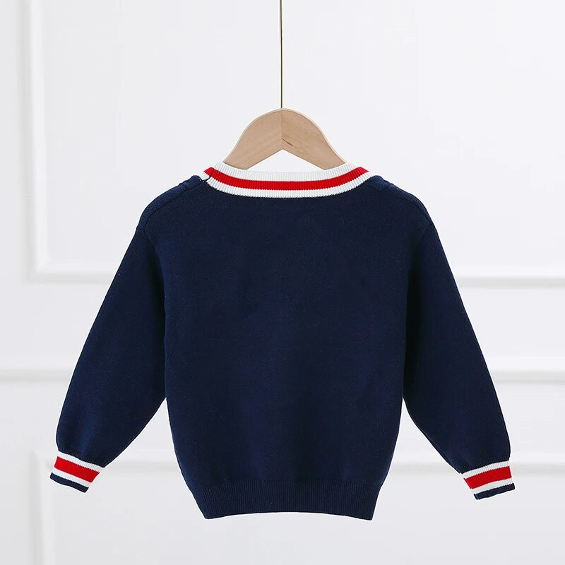 Bērnu apģērbi Rudens Ziemas Bērnu Trikotāžas Džemperi Zēniem Jaciņa Bieza Bērnu jaka Skolas Kokvilnas Mētelis Meiteņu Apģērbs