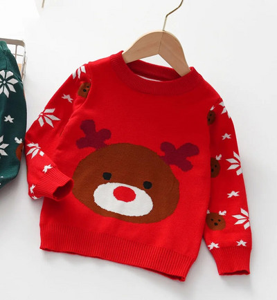 2022. g. bērnu džemperis, Ziemassvētku mazulis, meitene, ziemas apģērbs, jaciņa meitenēm, zēni, džemperi, trikotāžas apģērbi, virsdrēbes 1–8 g.