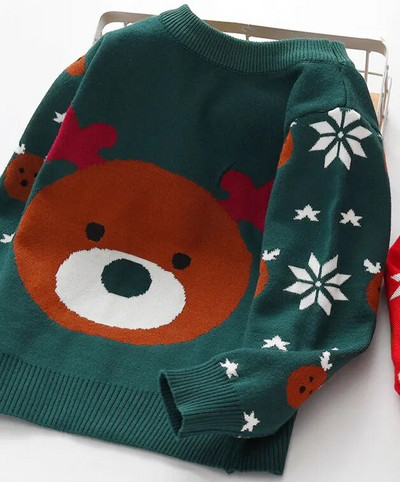 2022. g. bērnu džemperis, Ziemassvētku mazulis, meitene, ziemas apģērbs, jaciņa meitenēm, zēni, džemperi, trikotāžas apģērbi, virsdrēbes 1–8 g.