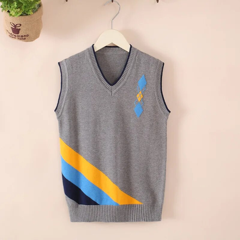 rudens adīšana Veste Zēnu apģērbi Virsdrēbes bērnu apģērbi Kokvilna Bērnu apģērbi Bērnu Trikotāžas veste