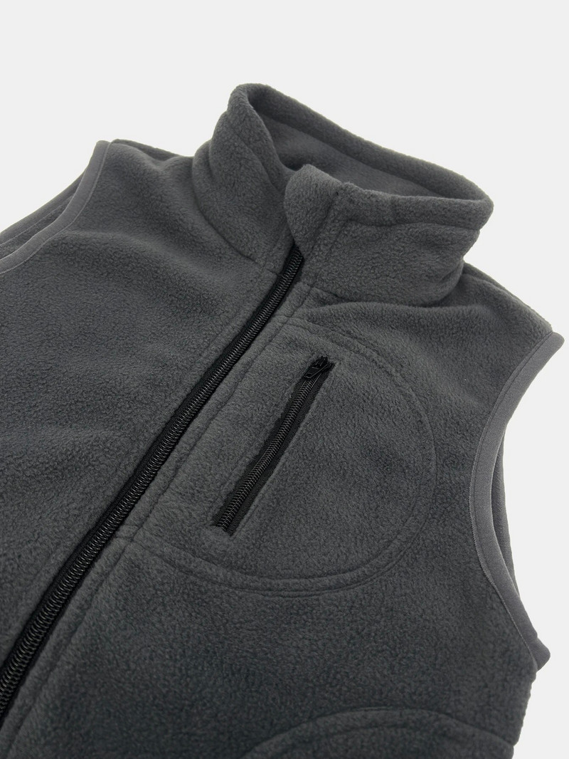 Berniukų stovi apykaklė, vilnos liemenė, vaikiška striukė, šilti apatiniai marškinėliai, pečiai