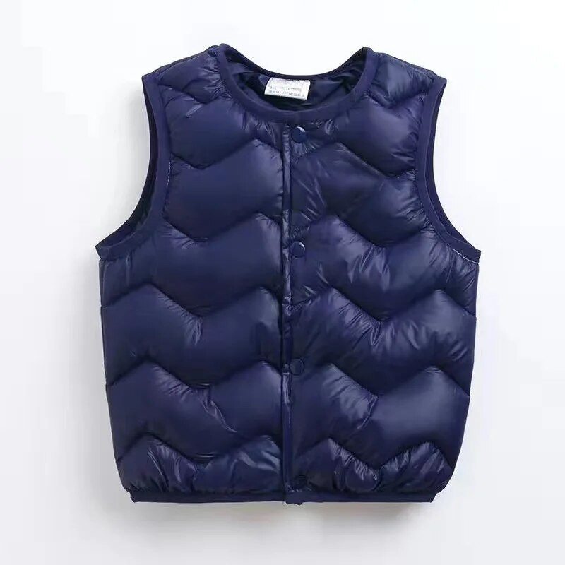 Vaikiška šilta liemenė vaikiška išorinė medvilninė liemenė vaikiška kūdikio liemenė rudens ir žiemos užsienio stiliaus vyriška ir moteriška kūdikio liemenė