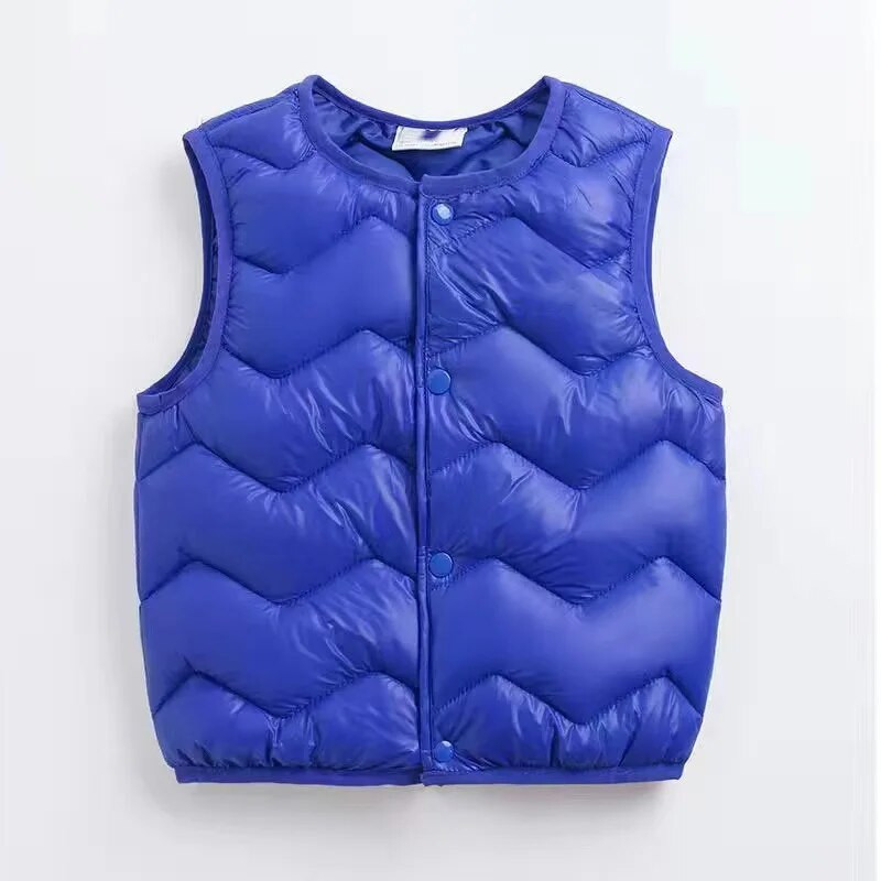 Vaikiška šilta liemenė vaikiška išorinė medvilninė liemenė vaikiška kūdikio liemenė rudens ir žiemos užsienio stiliaus vyriška ir moteriška kūdikio liemenė