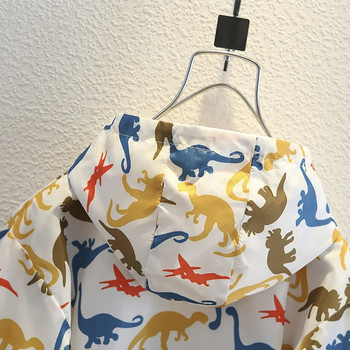 Παιδικό μπουφάν Πανωφόρι Δεινόσαυροι Μακρυμάνικο Παιδικό Παλτό Ρούχα για Αγόρια σε Casual Style