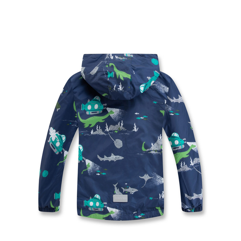 Berniukų Dinozaurų Lietaus Striukės Su gobtuvu Lengvi vandeniui atsparūs vėjo paltai lietpalčiai