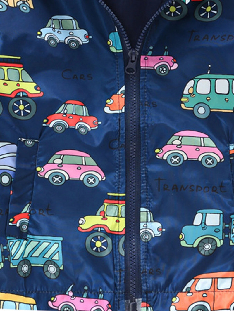 Zēnu multfilmu dinozauru apdruka jaka ar rāvējslēdzēju, jaka ar rāvējslēdzēju apkakle, bērnu drēbes vējbārks