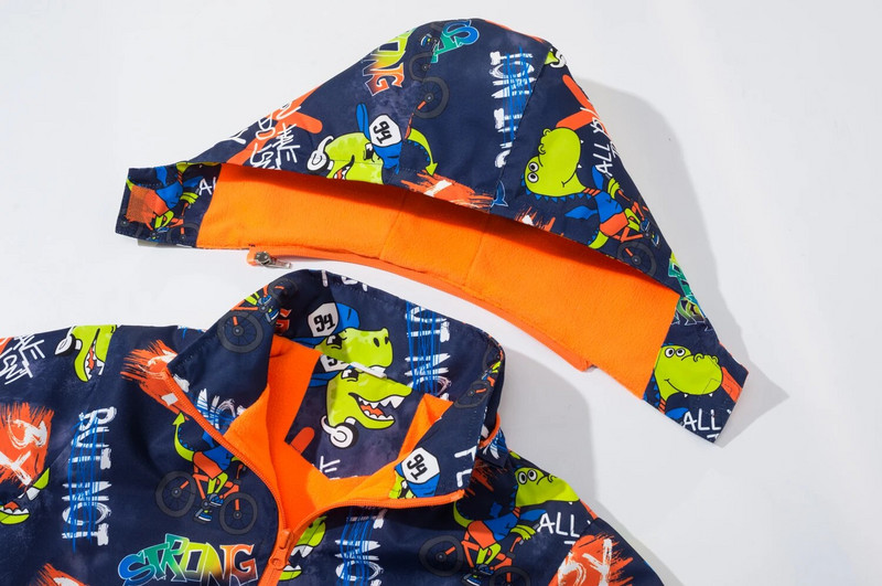 Αδιάβροχα μπουφάν δεινοσαύρων για αγόρια με αφαιρούμενη κουκούλα Αδιάβροχα αδιάβροχα αντιανεμικά μπουφάν