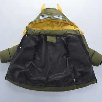 Παιδικό μπουφάν 2023 Φθινοπωρινό Χειμερινό Μπουφάν για Αγόρια Παιδικά Κουκούλα Ζεστό Παλτό για Αγόρια Ρούχα Βρεφικά Αγόρια 3 4 5 6 Χρόνια
