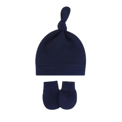 Jaundzimušā fotografēšanas cepure ar dūraiņu komplektu Cute Cotton Baby Boy Girl Meitene Šalle Silts Zaķītis Beanie Cimdi New Born Cap Aksesuāri Dāvana