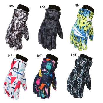 Ски зимни трябва нехлъзгащи се удебелени топли водоустойчиви детски ски ръкавици снежна ръкавица
