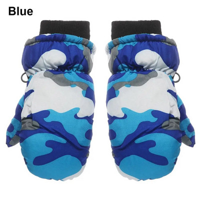 Cimdi mazuļiem Bērniem Cimdi Ziemas silti Slēpošanas cimdi Bērniem Braukšanai Ārā Vēja necaurlaidīgi Ūdensizturīgi Mazi bērni Zēni Meitenes 1-12 g.