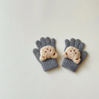 2–6 metų vaikams, žiemai, šiltos pirštinės, kūdikiams, mergaitėms, berniukams, mažiems vaikams, storoms, mieloms meškiukams, megztoms vilnonėms pirštinėms.