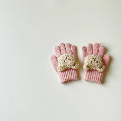 2–6 metų vaikams, žiemai, šiltos pirštinės, kūdikiams, mergaitėms, berniukams, mažiems vaikams, storoms, mieloms meškiukams, megztoms vilnonėms pirštinėms.