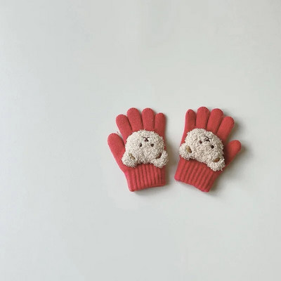 2–6 metų vaikams, žiemai, šiltos pirštinės, kūdikiams, mergaitėms, berniukams, mažiems vaikams, storoms, mieloms meškiukams, megztoms vilnonėms pirštinėms.