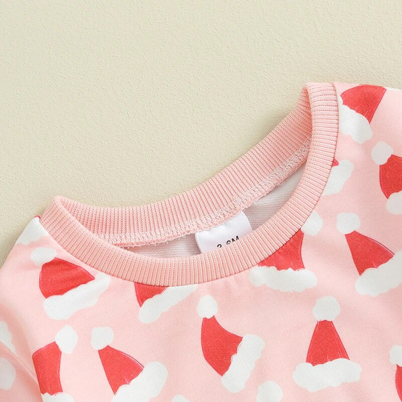 CHQCDarlys kisbaba fiú lány karácsonyi ruhák hosszú ujjú, kerek nyakú pulóver és nadrág szett Aranyos őszi téli ruhák