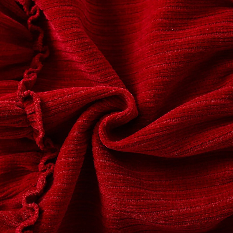 2GAB Ziemassvētku mazuļa ziemas sarkanās kleitas komplekts, salda un silta liela tauriņa princeses kleita ar truša aksesuāriem