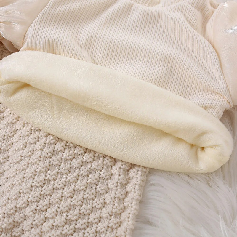 Ziemassvētki sarkana kleita meitenei, velveta augšdaļa ar garām piedurknēm+Little Rabbit Tank Top Divdaļīgs komplekts (0-3 gadus vecs)