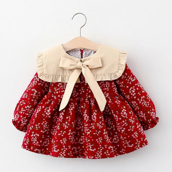 Φθινοπωρινά νεογέννητα κοριτσίστικα ρούχα για νήπιο κουκκίδα φόρεμα πριγκίπισσας για κορίτσι 1 έτος Χριστουγεννιάτικα φορέματα γενεθλίων Βρεφικά ρούχα για μωρά