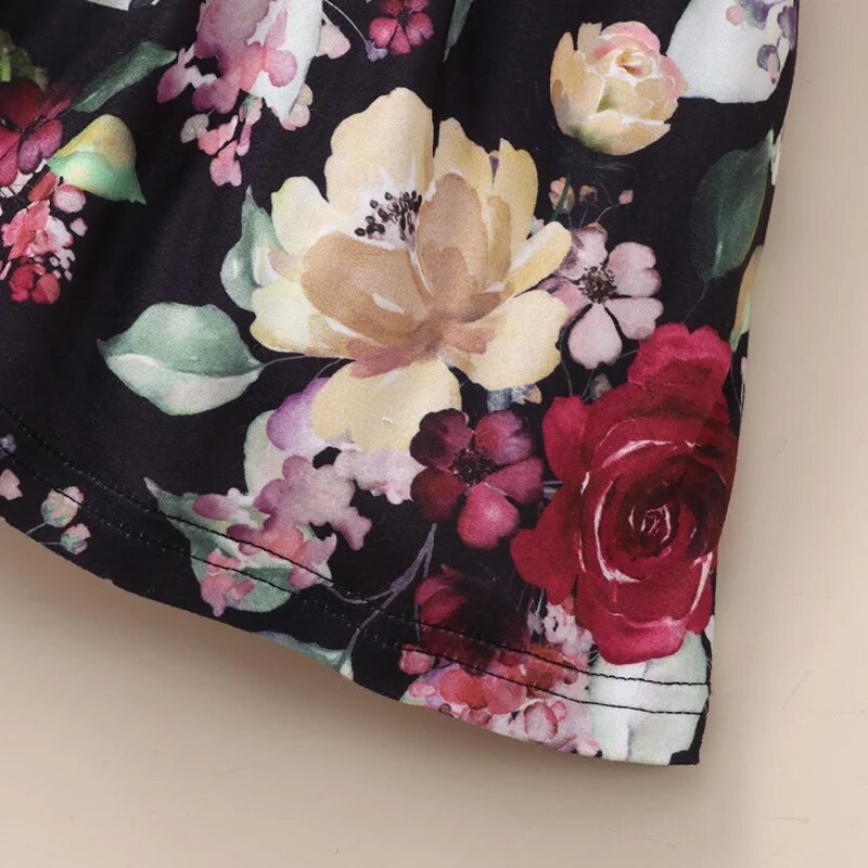 Újszülött ruhák Pamut babaruha virágmintás masni hosszú ujjú lányruha tavaszi őszi babaruha csecsemőruhák 0-18M