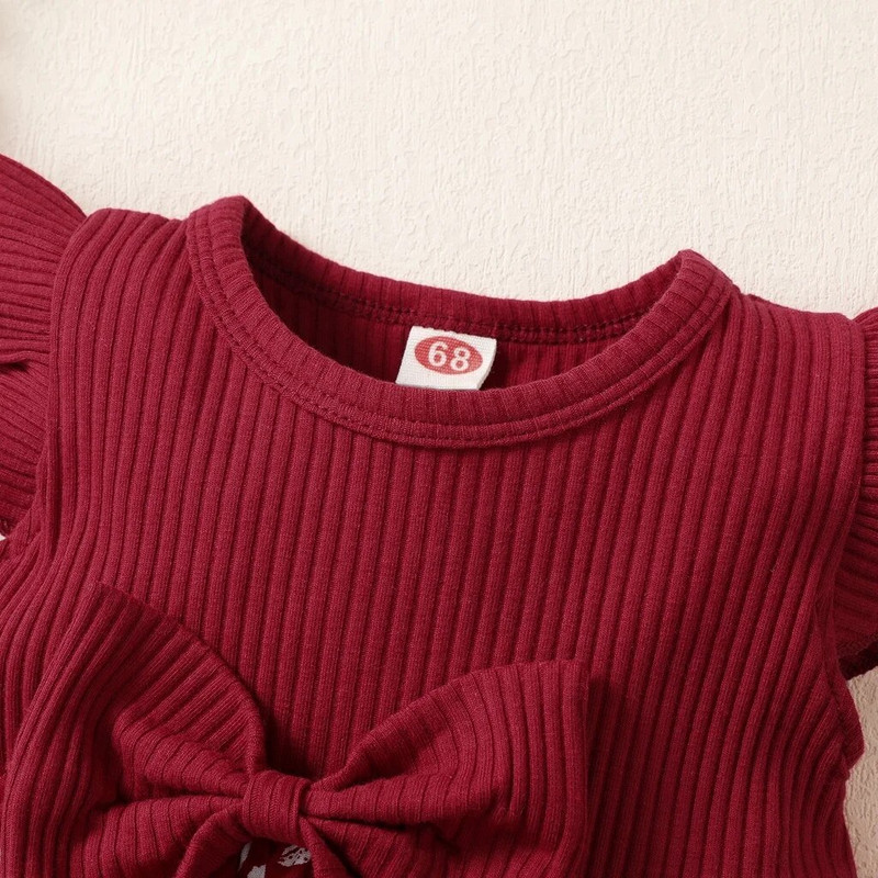 Kleita bērniem no 3 līdz 24 mēnešiem korejiešu stila modes tauriņa piedurknēm Jauka ziedu princešu formāta kleita, kas paredzēta jaundzimušai meitenei