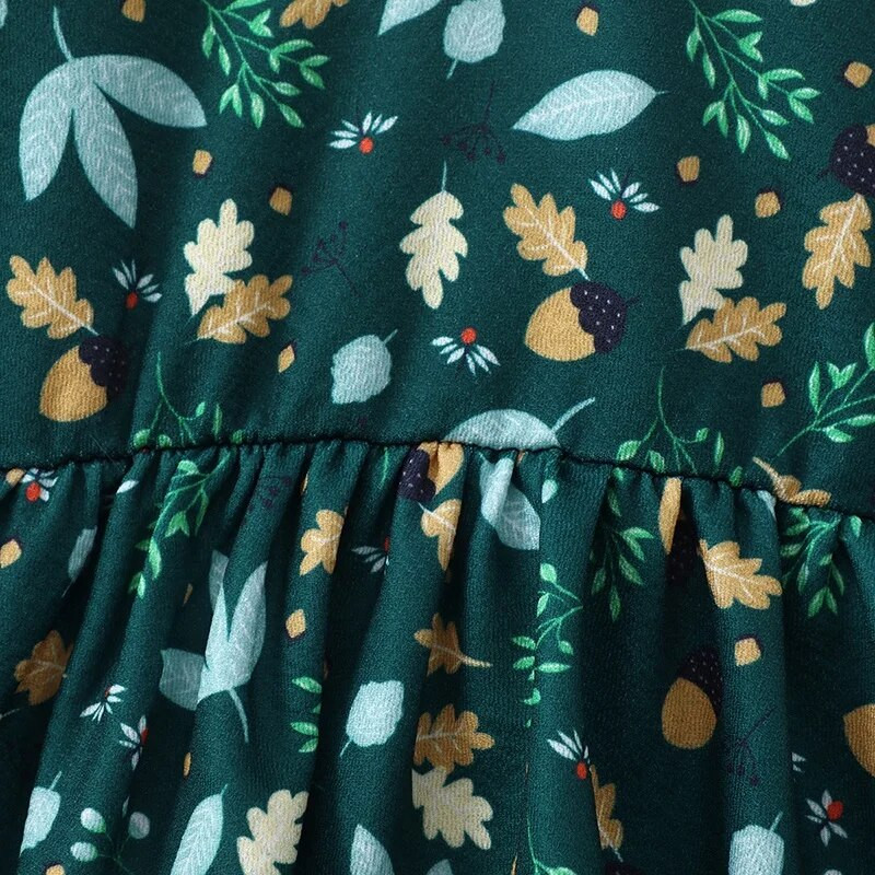 2023. gada zīdaiņu meiteņu pavasara un rudens bērnu apģērbi ar uzplaiksnāmām piedurknēm ar ziedu apdruku svārki Skaistas, elegantas ballīšu princešu kleitas