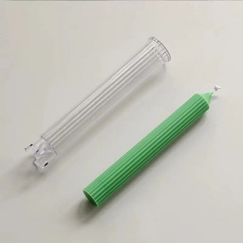 1 τεμ 2,5X18cm DIY Χειροποίητα Προμήθειες Αρωματικό Ρομαντικό Δείπνο Κερί Injection Καλούπι Long Pillar Gear Tip Wax Acrylic Candle Calle