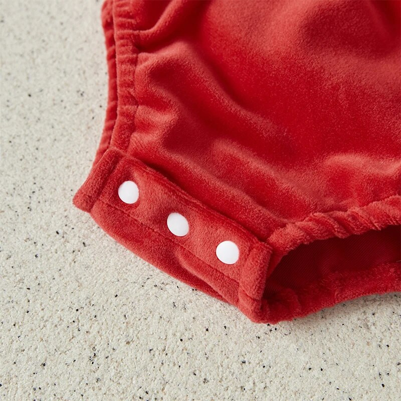 Suefunskry Baby Girls Ziemassvētku rotājumu kleita ar fliteriem zvaigznēm Mēness svārki plīša apakšmala ar garām piedurknēm Bodijs ar galvas saiti