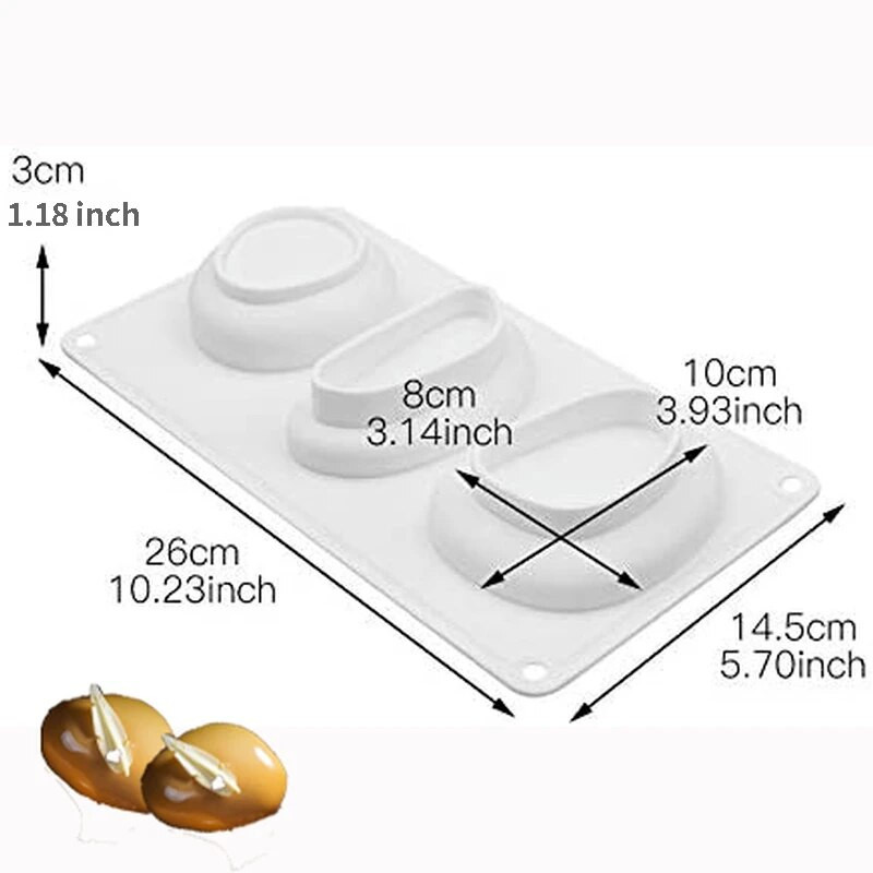 Kerek kő alakú szilikon torta forma gipsz beton desszert hab sütőforma forma barkács szappan formák tortadíszítő eszköz