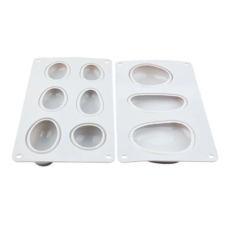 Kerek kő alakú szilikon torta forma gipsz beton desszert hab sütőforma forma barkács szappan formák tortadíszítő eszköz