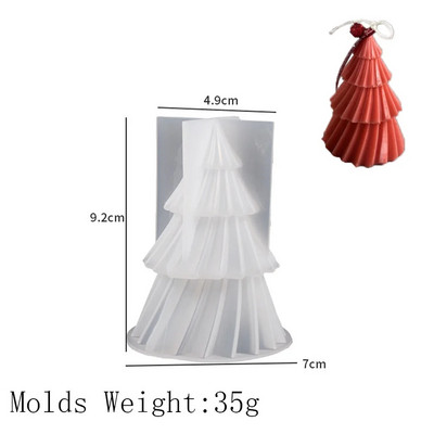 3D geometric pin silicon mucegai lumânări bricolaj brad de Crăciun cadouri artizanat fabricarea aromat săpun rășină matrițe pentru decorarea casei