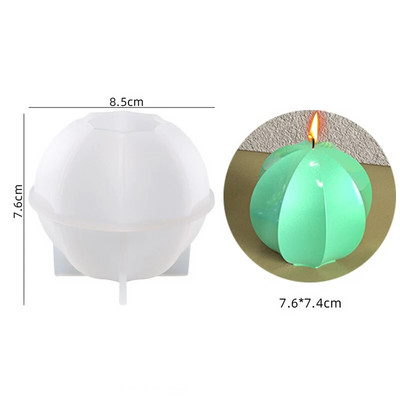 14 cm varavīksnes loka silikona veidne DIY sveču veidņu ģeometrijas sveču izgatavošana epoksīdsveķu ziepju ģipša šokolādes veidņu amatniecības mājas dekors