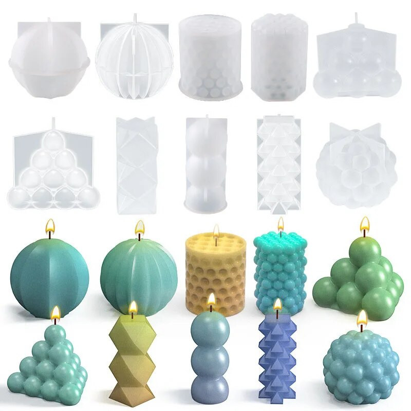 14 cm varavīksnes loka silikona veidne DIY sveču veidņu ģeometrijas sveču izgatavošana epoksīdsveķu ziepju ģipša šokolādes veidņu amatniecības mājas dekors