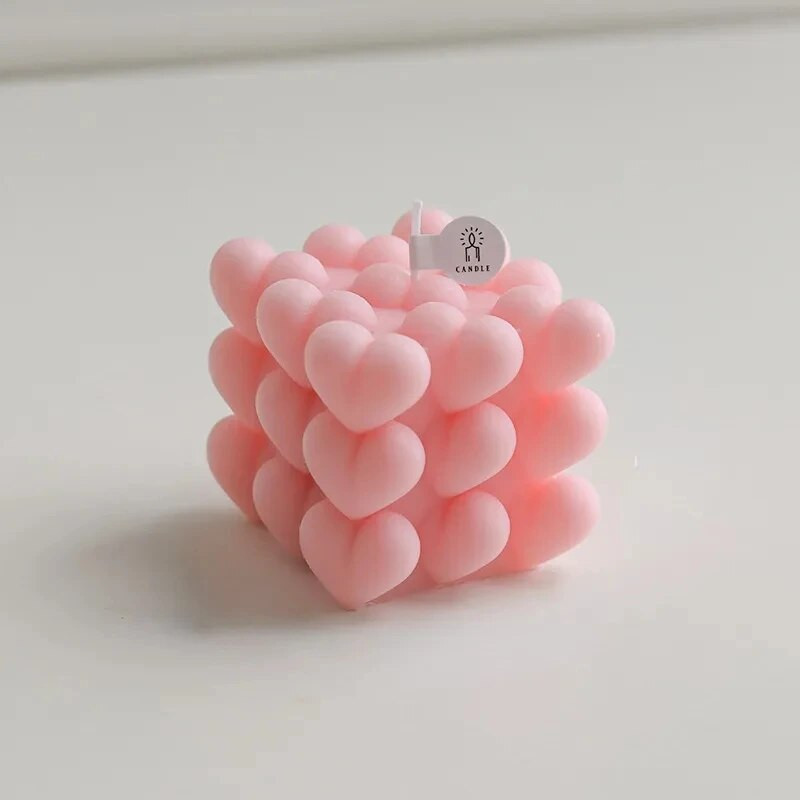 Καλούπι σιλικόνης Love Cube για Χειροποίητο Κερί Γύψινο Σαπούνι Εποξειδική Ρητίνη Σοκολάτα Διακόσμηση Γύψινος πάγος DIY Καλούπι ψησίματος