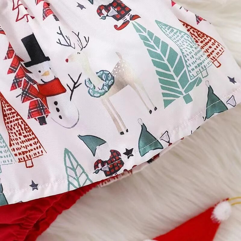 Ziemassvētku zīdaiņu mežģīnes bez piedurknēm Kleitas Bērnu apģērbi Bodiji kokvilnas mīksta mode