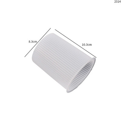 Klasiskā svītraina romiešu cilindriska silikona sveces veidne kolonnveida svītrains sveču turētājs, kas izgatavots ar rokām izgatavotas formas sveces