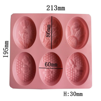 Οβάλ φόρμα σιλικόνης σε σχήμα ελιάς για DIY Χειροποίητα Καλούπια Σαπουνιού Μους Κέικ Μορφή Σαπουνιού Ζελέ φόρμα Ice Cube Maker Craft Supplies