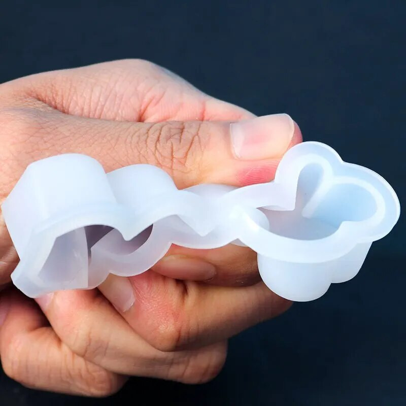 Moldes de velas de silicona en forma de corazón para obras de arte artesanales, barra de masaje, jabón de caramelo, jalea de ...