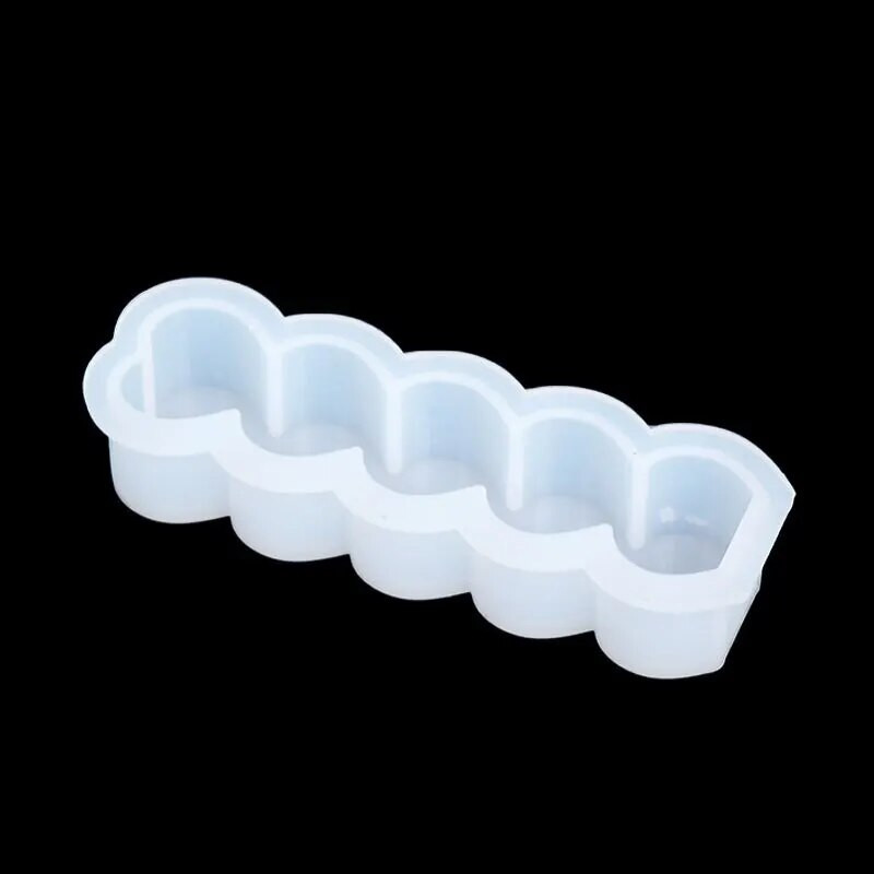 Moldes de velas de silicona en forma de corazón para obras de arte artesanales, barra de masaje, jabón de caramelo, jalea de ...