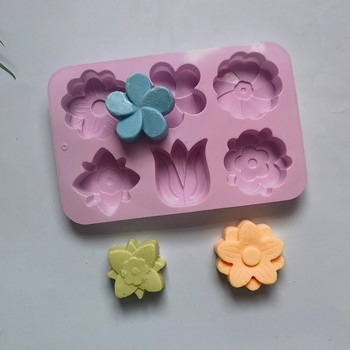 видове Силиконови форми за цветя Различни форми за печене с форма на цветя Подходящи за приготвяне на сапун и свещи Форма за торта Шоколад