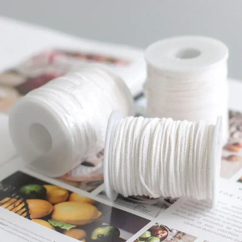 61 m kokvilnas sveces dakts svečturis bezdūmu aromterapijas sveces pavediens ar rokām gatavots aromātisku sveču materiālu komplekts sveču izgatavošana