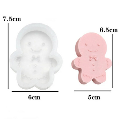 Ziemassvētku aļņu silikona sveču veidne DIY Ziemassvētku eglīte Sniegavīrs Ziemassvētku vecītis Ģipša sveķu amatniecība Rīki mājas dekorēšanai Dāvanas